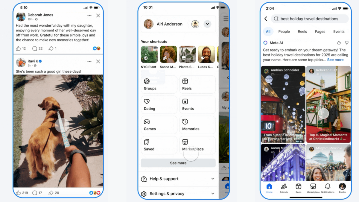 Facebook App Update Brings Redesigned Feed, Search, Navigation Interfaces Alongside New Search Algorithm
