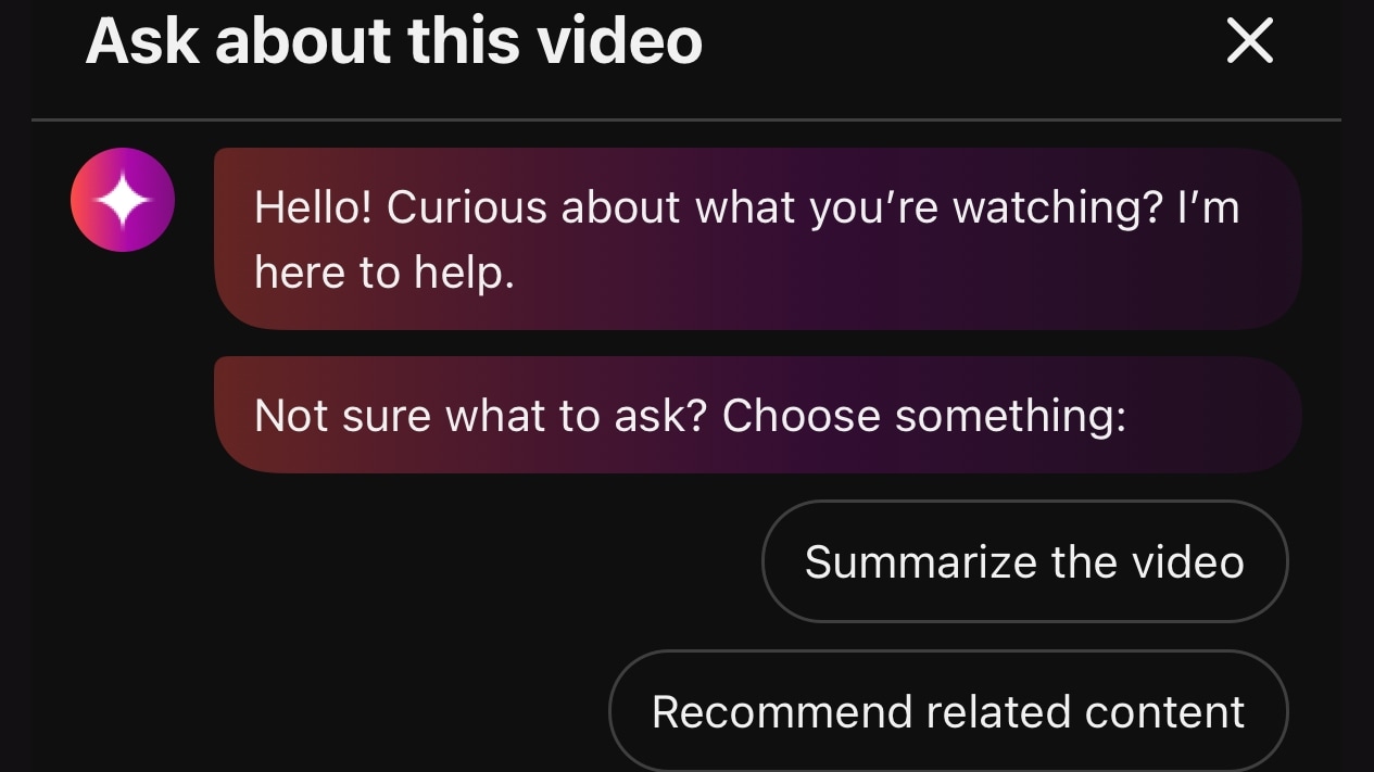 YouTube's New 'Ask' Button Uses Gemini to Get Instant Video Answers